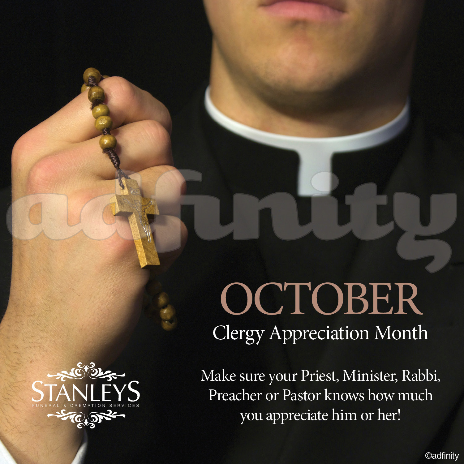 October is Clergy Appreciation Month. adfinity