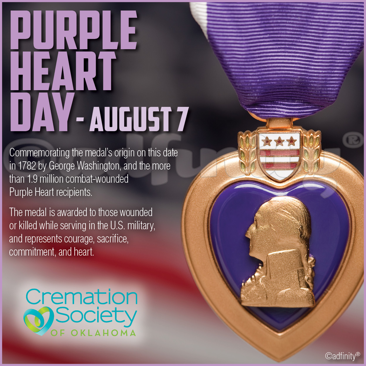 Purple Heart Day (facebook) - Adfinity