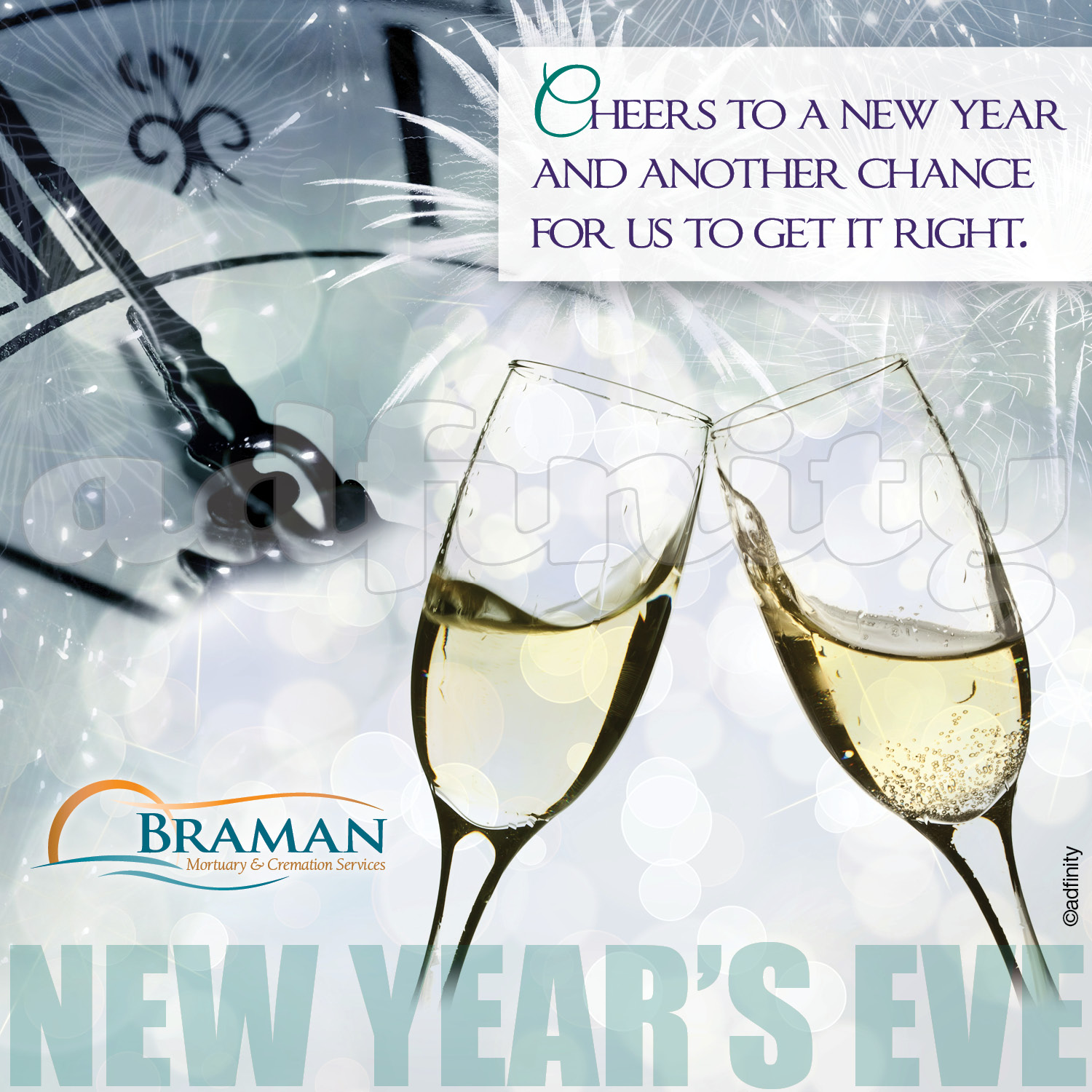 Cheers to a new year and another chance to get it right. (Facebook ...